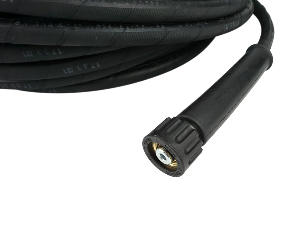 Profi Hochdruckschlauch | für Kärcher Kränzle Hochdruckreiniger | bis 250 bar | 35m Länge 8DN/7,9mm | flexibel und witterungsbeständig | M22x1,5 IG x M22x1,5 IG | Schlauch
