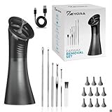 Ear Wax Removal - LED Display Electric Ear Cleaner - IPX7 Waterproof - Safe and Effective for Adults & Kids, Family-Friendly - Easy to Use - Includes 6-Piece Ear Cleaning Kit