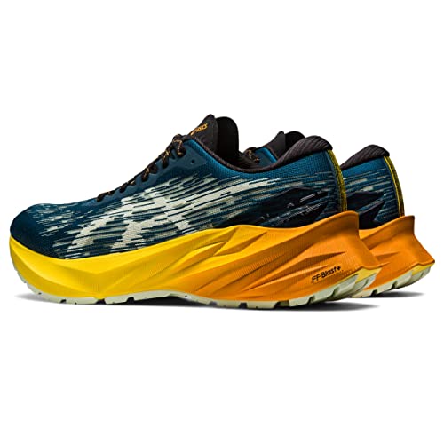 Asics Men's Novablast 3 Trail Running Shoes, 10, Nature Bathing/Golden Yellow #TOP11