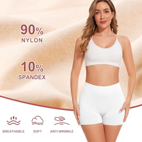 UUMIAER Slip Shorts for Women Under Dresses, Anti Chafing Shorts Boyshorts Panties Shapewear Yoga Biker Shorts4