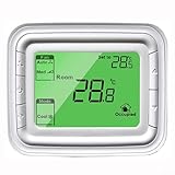 Écran LCD clair : l'écran LCD intuitif permet une visibilité claire des paramètres de température, ce qui facilite le réglage précis de votre climat intérieur.