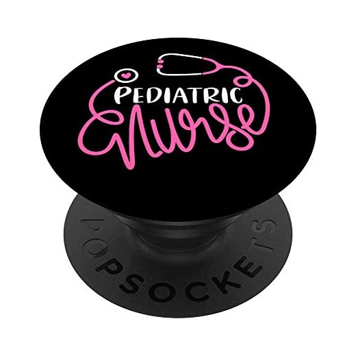 Pediatric Nurse Stethoscope pediatrician nursing student PopSockets PopGrip: Swappable Grip for Phones & Tablets