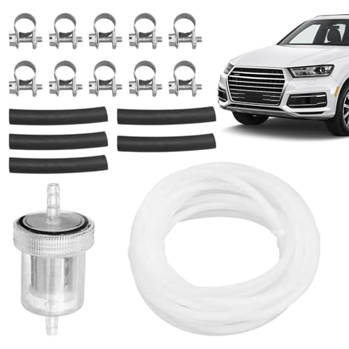 17pcs Diesel Heater Fuel Line Kit Car Air Parking Heater Tube Fuel Hose Diesel Heater Fuel Line Pipe Filter for Webasto Eberspacher Replacements