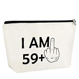 60th Gifts Idea Makeup Bag 60th Birthday Gift For Women Funny 1964 60 Year Old Birthday Decorations Cosmetic Bag Happy 60th Birthday Gifts For Grandmother Wife Aunt Travel Bags For Mothers Day