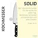 Kuppels SOLID Kochmesser 20 cm Klinge, Scharfes Küchenmesser aus Chrom Vanadium Stahl, Profi...