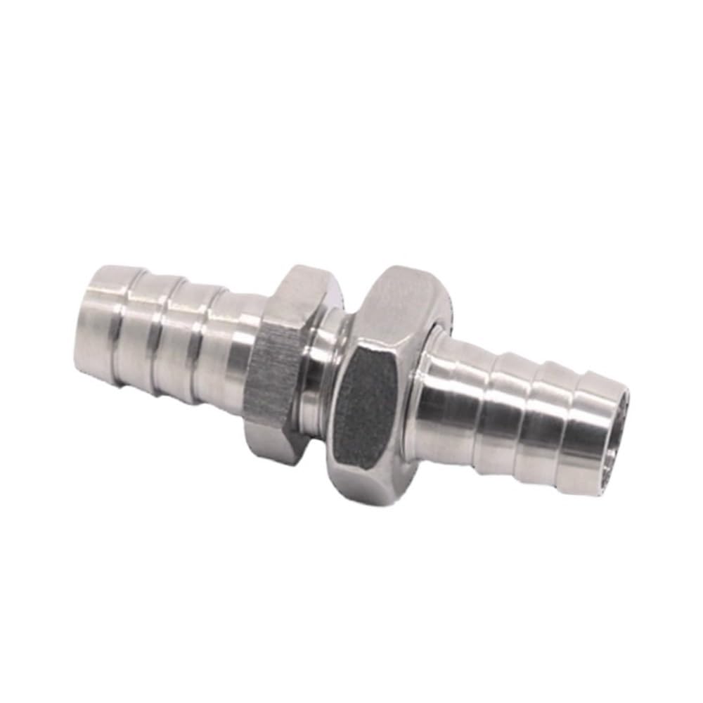 Yjqhody Orange Pagoda Tail Barb Connector For Industrial Machinery Connections, 304 Stainless Steel Hose Pipe Fitting 1Piece(,14Mm)