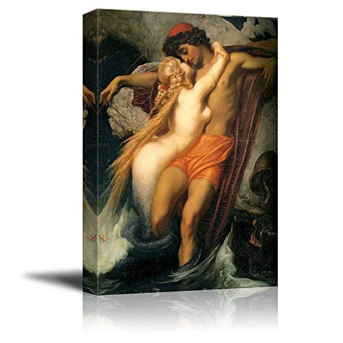 The Fisherman And The Syren 32x48 Canvas Print by Wall26