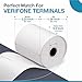Thermal Paper Rolls for Verifone Vx520, Vx680, T650, P400m – Thermal Receipt Paper for Credit Card Machines (10 Rolls)