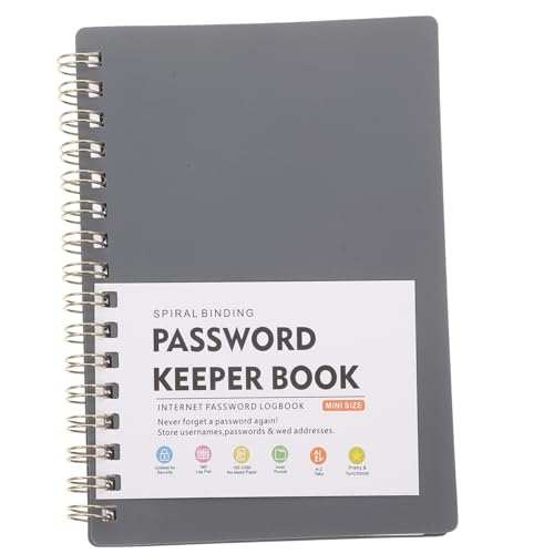 Beaupretty 小型パスワード管理ノート アルファベットタブ付き 実用的パスワード記録帳 ウェブサイトログイン情報整理用