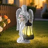 Matériau imperméable de qualité supérieure : cette décoration d'ange de jardin est fabriquée en résine durable et résistante aux intempéries. Résistant à la corrosion et au vieillissement pour assurer l'étanchéité et la résistance au soleil. Chaque figurine est méticuleusement fabriquée pour garantir que son expression soit vivante et réaliste.