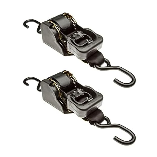 (2) 10 ft. Retractable Tie-Down Ratchet Straps