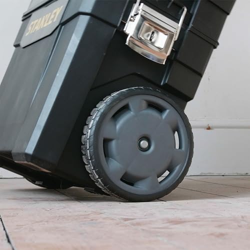 STANLEY Mobile Work Centre Toolbox, 2-in-1 Rolling Workshop with Stackable Units, Removable Toolbox, and Swivel Storage Carousel, 1-93-968 17 STANLEY Mobile Work Centre Toolbox, 2-in-1 Rolling Workshop with Stackable Units, Removable Toolbox, and Swivel Storage Carousel, 1-93-968 - Image 17