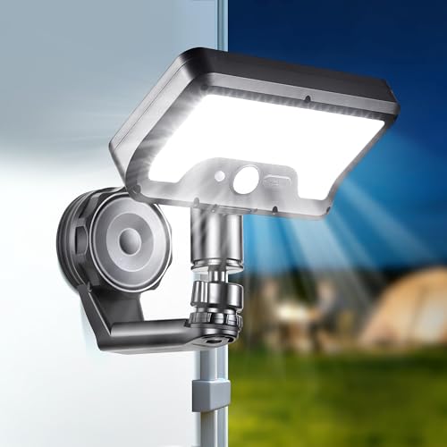 Thumok Magnetic Solar Lights Outdoor,RV Exterior Lights with Motion Sensor, 92LED 600LM Solar Security Lights IP65 Waterproof with Strong Magnets for Deck, Patio, RV, Camper(1Pack)