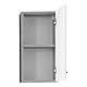 trendteam smart living - Nano - Hängeschrank - Beton Stone/Weiß Hochglanz - Badschrank hängend mit 2 Fächern und 1 Einlegeboden - (BxHxT) 32 x 61 x 21 cm - pflegeleicht und kratzfest