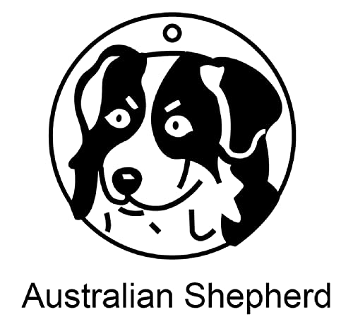 Oyasumi Handmande Hottest! Custom Dachshund Dog Tag, Personalized Pet Id Engraved Siberian Husky 20 Breeds (Gold Circle: 3.3Cm, Silver Piece: 2.6Cm, Australian Shepherd) #TOP1
