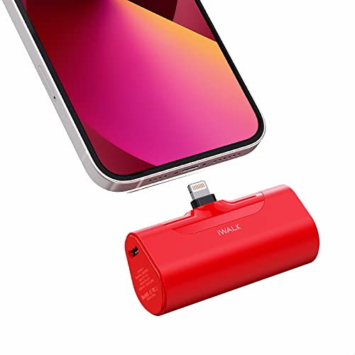 iWALK Mini Chargeur Portable 4500mAh, Power Bank Ultra Compacte, Batterie Externe Compacte et Mignonne Compatible avec iPhone 14/14 Pro Max/iPhone SE/13/12/12 Mini/12 Pro Max/11 Pro/XS Max/XR/X/8/7/6