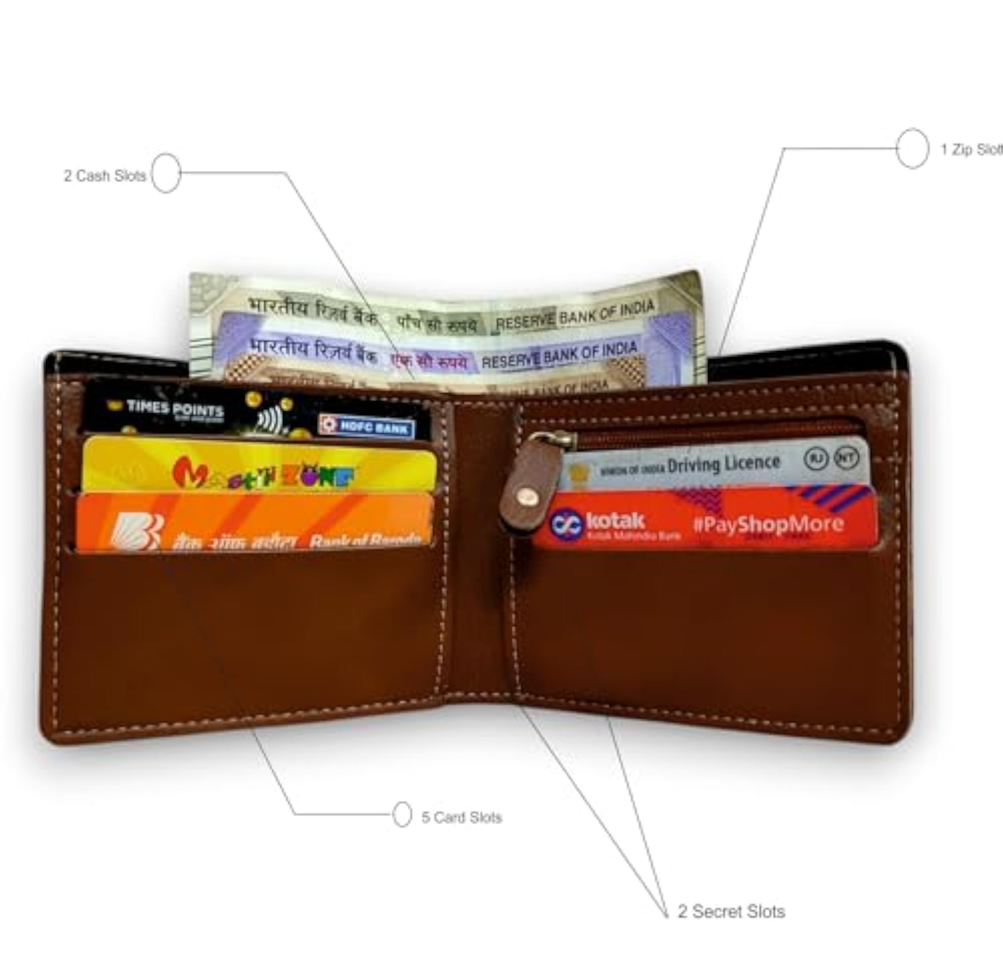Personalised Men's Combo Gift with Leather Wallet, Key Chain, Eyewear Case