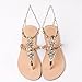 Summer Women Fashion Diamond Sandals Casual Beach Shining Boho Shoes T-Strap Flops Slippers