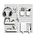 Zestify Revamp Your Space With A Versatile Pegboard Kit - Effortlessly Organize Home, Office, And Gaming Setup With Customizable Hanging Solutions (White)