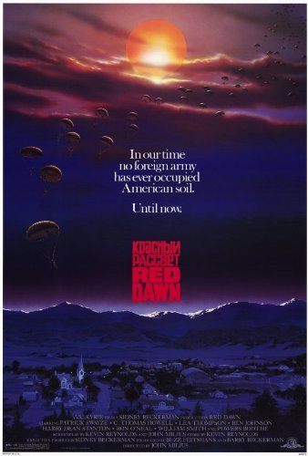 Red Dawn Movie Poster (27 x 40 Inches - 69cm x 102cm) (1984) -(Patrick Swayze)(C. Thomas Howell)(Harry Dean Stanton)(Powers Boothe)(Lea Thompson)(Charlie Sheen) by MG Poster