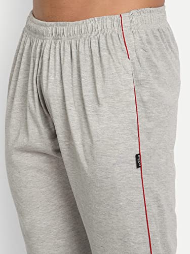 Image of Zeffit Men's Slim Fit Track Pants, Cotton, Elastic Waist, Side Pockets, Running & Gym