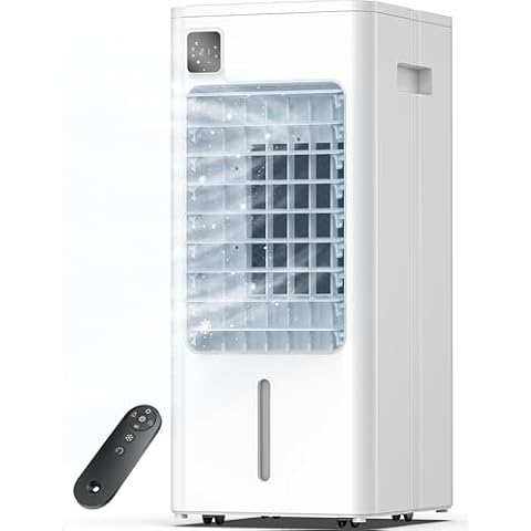 AEROZY Portable Air Conditioner Windowless, Evaporative Cooler with Screen, Remote, 3 Speeds, 12H Timer-05 Cover