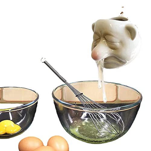 Egg Separator Egg Yolk White Separator Ceramic Egg Separatorfunny Snotegg Separator #TOP7