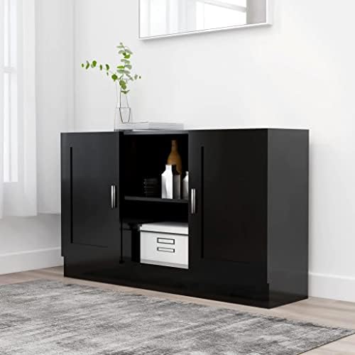 vidaXL Sideboard Storage Cupboard Side Buffet Cabinet Home Organiser Furniture Living Room Bedroom Decoration Concrete Grey Engineered Wood