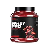 Beverly WHEY PRO 1 kg | Concentrato di proteine del siero di latte premium | 28 g di proteine per porzione | 29 porzioni | Crescita muscolare rapida e recupero (Fragola)
