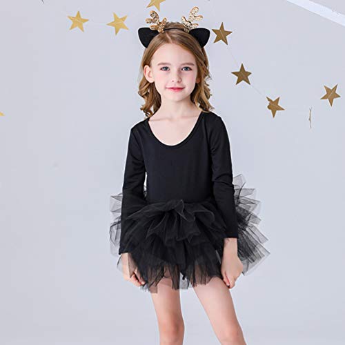 KESYOO 1 Unidade Primavera E Outono Crianças Gaze Vestido Desgrenhado Saia Tutu Saia Balé