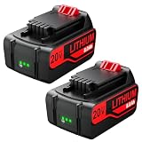 Bonacell 2Packs 8000mAh Replacement for Black and Decker 20V Lithium Battery Compatible with Black and Decker 20V Battery LBXR20 LBX20 LB20 LB2X4020-OPE LBXR20B-2 LST300 LST220
