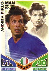 Match Attax ENGLAND Man of The Match ITALY Pirlo [Toy]