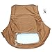 Flynsu Tan Convertible Soft Top w/Heated Glass Window Replacement for VW Beetle 2003-2010