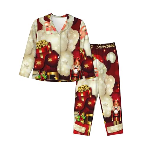 Pyjama Père Noël à manches longues : le cadeau de Noël doux et idéal