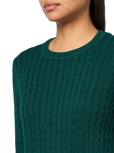 Image of Tommy Hilfiger Women's Cotton Crewneck Cable Sweater