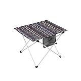 【Material resistente y estructura estable] La mesa de camping está hecha de aleación de aluminio, que es resistente y duradera y tiene una larga vida útil. El marco en forma de X garantiza una excelente capacidad de carga.