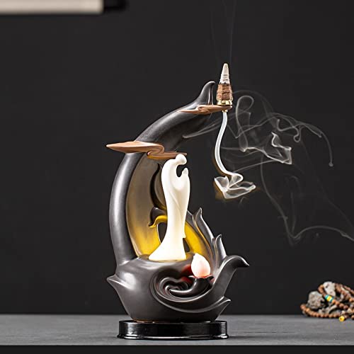 Porte-encens cascade de fumée idéal comme accessoires de méditation guidée