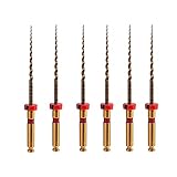 Easyinsmile X-Pro Gold Protaper NITI Rotary Files, 6PCS Endo Controlled Memory Files (F2 25MM)