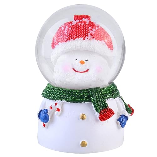 Levemolo 1pc Adorable Resin Snowman Led Light Festive Tabletop Decoration for Home Christmas for Boys and Girls Cute Night Lamp for Boys and Girls Room
