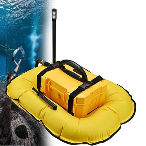 Tanque de buceo recargable portátil con manguera de 10 m y regulador de respiración desmontable para buceo recreativo