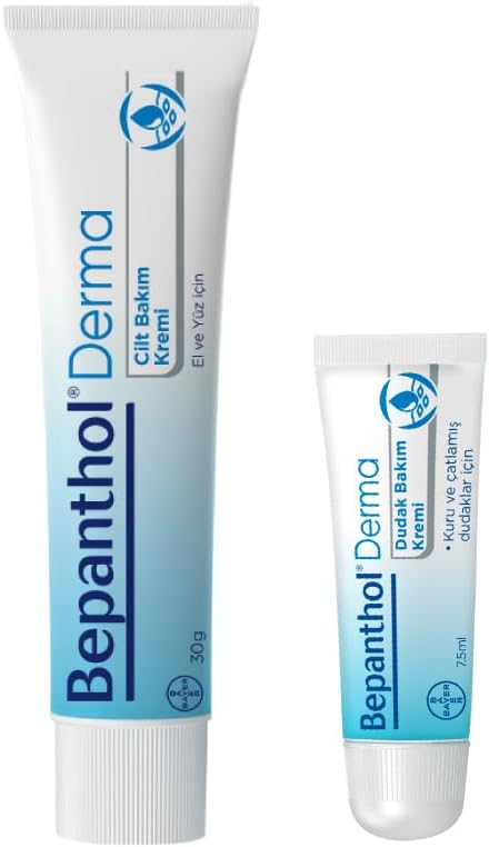 Bepanthol Cilt Kremi 30 gr + Dudak Kremi 7,5 ml l Avantajlı Günlük Bakım Seti