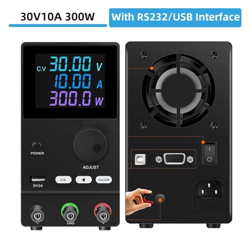 Régulateur de tension stabilisé 60V 5A avec interface RS232 USB pour PC - 3