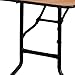 Flash Furniture Gael 5-Foot Rectangular Wood Folding Banquet Table with Clear Coated Finished Top