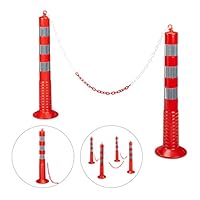 Algopix Similar Product 6 - Relaxdays 2 Flexible Parking Posts
