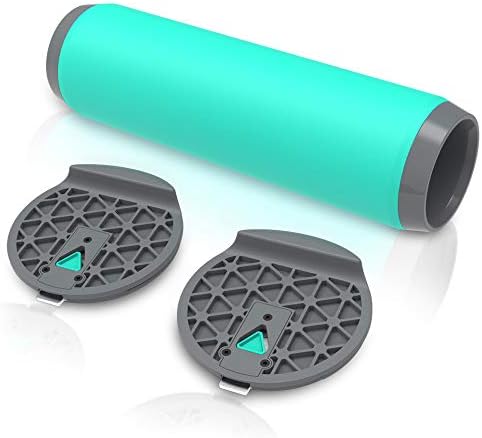 MORFBOARD Balance Xtension, Roller Board Extension for Exercise, Athletic Training and Board Sports, Includes 2 End Block Extensions and 1 Roller, Deck Sold Separately, QUANTUM (mint-gray)