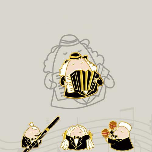 Image of Musical Enamel Pin Music Brooch Music Badge for Backpack Clothing Hat Decoration
