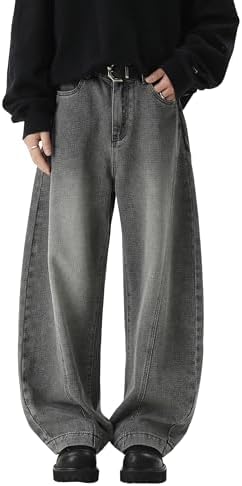 DOSLAVIDA Calça jeans folgada Y2K Jnco Jeans Hip Hop Vintage