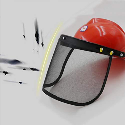 Flameer Protetor Da Cabeça Do Protetor Da Face Da Serra Elétrica Com Viseira De Malha Para