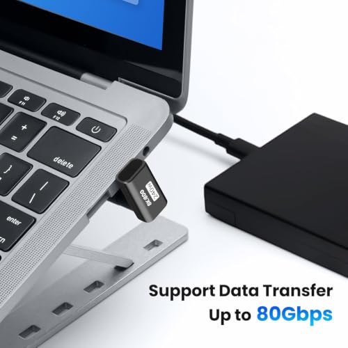 Image of USB C Adapter 80Gbps,U Shape USB-C Male to Type-C Female Connector with PD 240W /80 Gbps, USBC Extender for Steam Deck, Switch, Laptop, Tablet, Phone