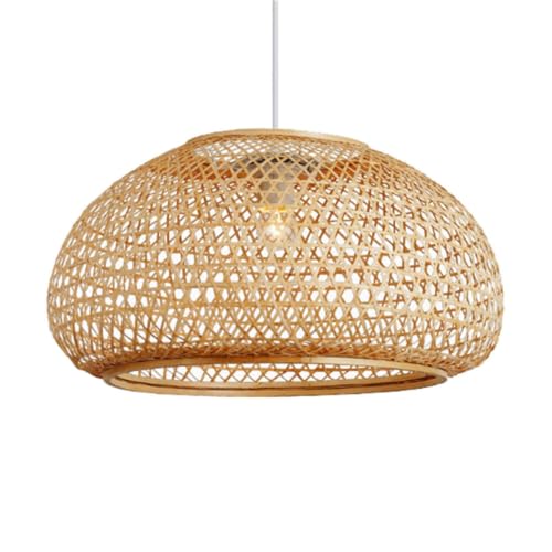 Lustre tropical en bambou réglable pour éclairer un salon sombre avec un style rétro